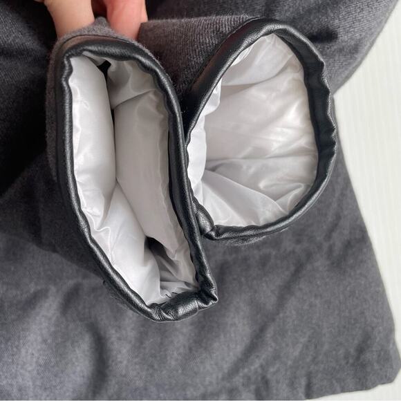 Alp-n-rock Chamonix down quilted bomber jacket steel grey and Swiss red size S - Picture 9 of 13